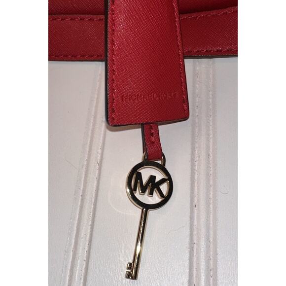 Michael Kors Red Hamilton Handbag - Picture 13 of 16